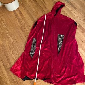 Halloween Dress-up Kids Reversible Hooded Cape Vampire Goth